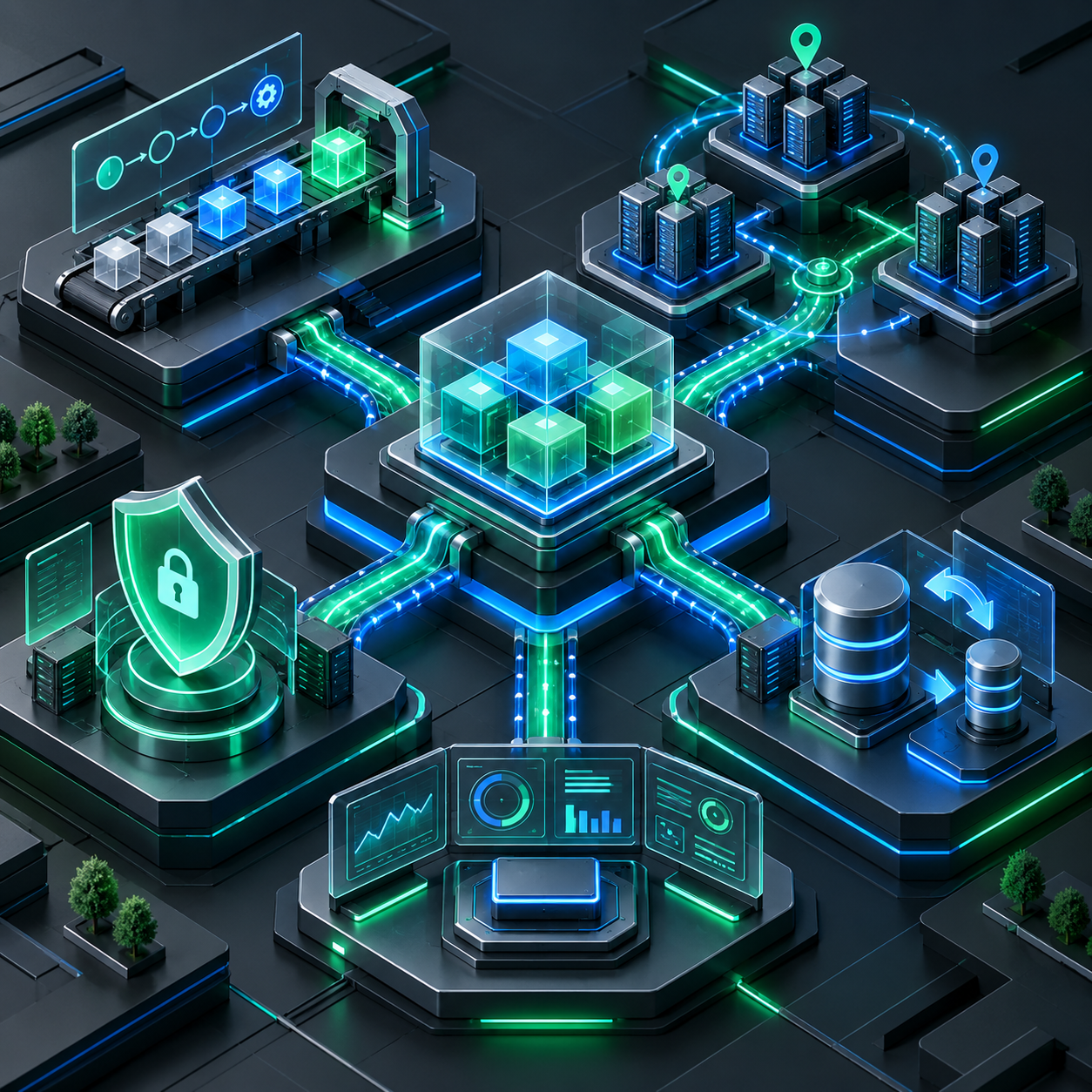 Secure automated multi-region cloud operations and deployment platform